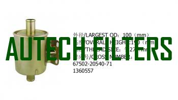 HYDRAULIC OIL FILTER FOR FORKLIFT 67502-20540-71 1360557