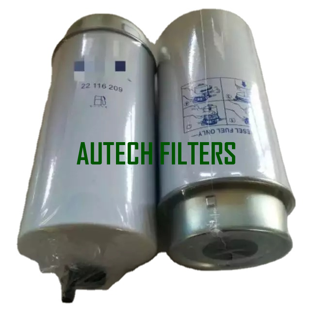 Fuel Water Separator Element with Drain 22116209, 43592, BF46043D,SK 48765