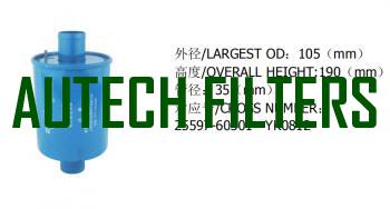 25597-60301 YK0812   HYDRAULIC  OIL  FILTER