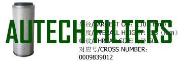 AIR filter 0009839012
