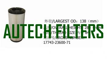 AIR filter 17743-23600-71
